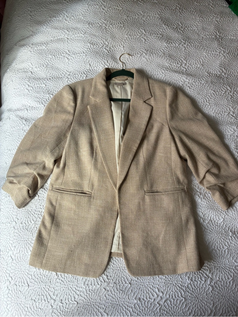 Brand new H&M Neutral Beige Single-Breasted Sport Coat